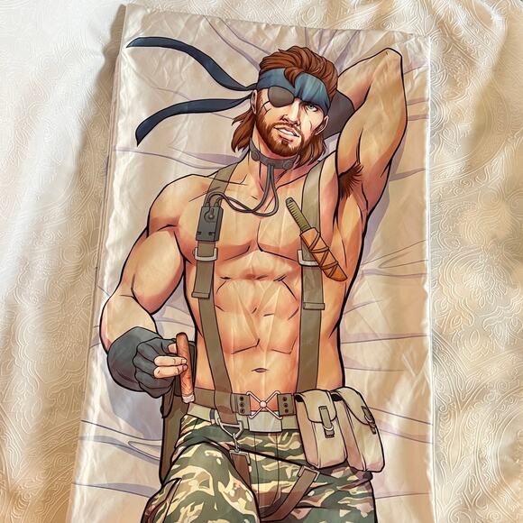 Metal Gear Snake Eater Dakimakura Naked Snake Bodypillow Cover - Picture 1 of 6